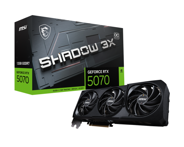 912-V532-009-Msi GeForce RTX™ 5070 12G SHADOW 3X OC كرت شاشة