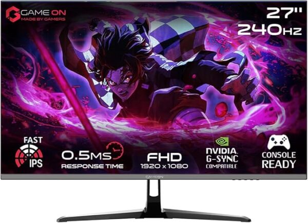 GameON Dominator 27 QHD 2K 240HZ 0.5ms Black IPS شاشة