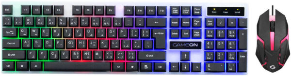 GAMEON GO21KM-B DOMINION Black Wired Keyboard & Mouse 2 in 1 Combo, كيبورد وماوس كومبو 2 في 1