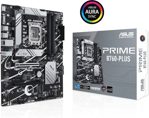 Asus Prime B760- Plus DDR5 Motherboard, Socket Intel LGA1700 اسوس ماذبورد