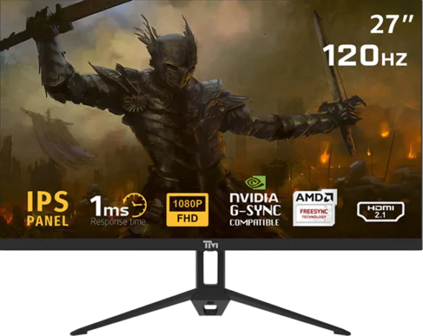 Twisted Minds TM27FHD120IPS Eco Series 27 inch FHD Gaming Monitor, 120Hz, 1ms, HDMI 2.1, DP 1.4, Ultra شاشة العاب