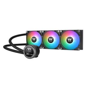 CL405-PL12SW-A-Thermaltake TH360 V2 Ultra ARGB Sync All-In-One Liquid Cooler Black مبرد مائي 3 مراوح ترملتيك