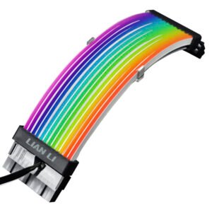 70575750750 strimer PW24-1W-Lian Li PW24-V2ADDREESSABKE RGB Wirless Strimer Plus 24 Pin ليان لي ستريمر المازر بورد
