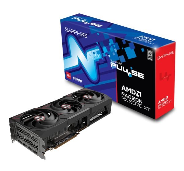 71CC7BfXjGL S88-1E490-100SA-SAPPHIRE PULSE AMD Radeon™ RX 9070 XT 16GB GDDR كرت شاشة