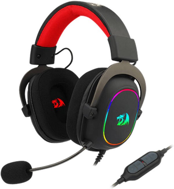 H510-RGB-Redragon Zeus X Wired Gaming Headset W Adabter سماعة احترافية