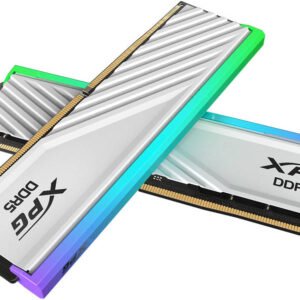 75750757 AX5U6000C3616G DTLABRWH-Adata XPG Lancer Blade RGB White 32GB (2x 16GB) DDR5 Desktop Memory, 6000MT/s Memory Speed, CAS Latency 36 رام مكتبي للالعاب