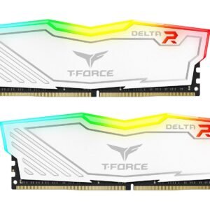 757575705 FْF3D532G6000HC38D-TForce Delta RAM 32GB 16X2 6000 White PC RGB تي فورس رام