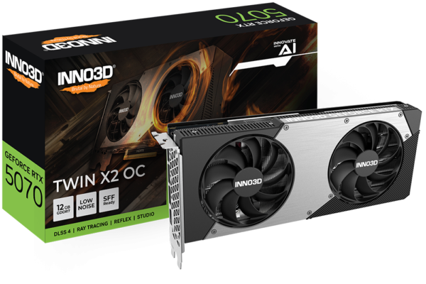 N50702-12D7X-195064N-INNO3D RTX5070 12GB Dual FAN OC كرت شاشة