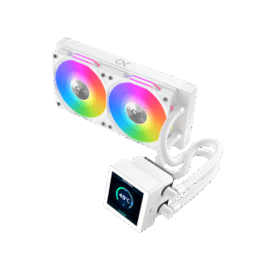 85685675075 EN45257-Xigmateck X 240 Liquid Connect white مبرد مائي مروحتين بشاشة سيجماتيك