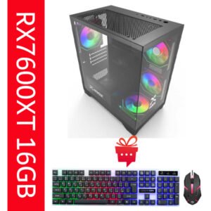 PC Build 83 Intel Core i5 14400f 16GB Ram DDR5 RX7600XT AMD Radeon16GB تجميعة بي سي