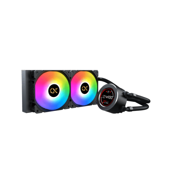 EN40429-Xigmateck X 240 Liquid Frozr-O Black مبرد مائي 2 مراوح سيجماتيك