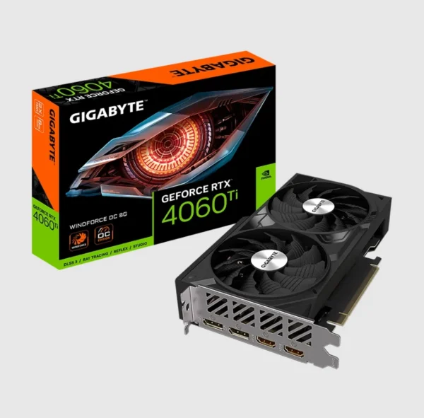 GIGABYTE RTX4060 ti-GIGABYTE GeForce RTX 4060ti 8GB 2 FAN Nvidia كرت شاشة