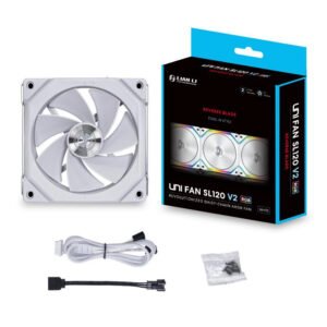 1b26a0aff402f81a74a524b8bb23c0b2 IN120-1-White-Lian Li IN120 Single One Fan White ليان لي مروحة كيس