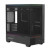 CASE.TLM10V.01-ThermalRight TL-M10 Vision M-ATX computer case with 6.9inch LCD screen 4 fans Black كيس