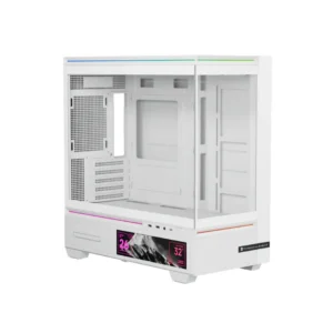75757057570 CASE.TLM10V.00-ThermalRight TL-M10 Vision M-ATX computer case with 6.9inch LCD screen 4 fan White كيس