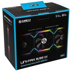 81mTzjKhsuL._UF350,350_QL80_ IN120-3-BLK-Lian Li IN120 3 Triple Fan Black ليان لي مراوح كيس