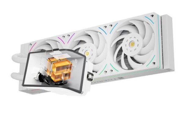 EEQQGEQGE RAD.WOVI360.00-Thermalright Wonder Vision 360 UB ARGB White CPU Water Cooler Curved Screen مبرد معالج