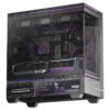 CASE.TLM10V.01-ThermalRight TL-M10 Vision M-ATX computer case with 6.9inch LCD screen 4 fans Black كيس