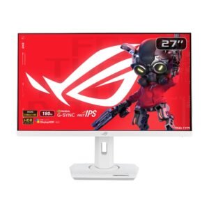808085054750 90LM09Q1-B01170-Asus ROG Strix XG27ACS-W USB Type-C Gaming Monitor – 27-inch 2560x1440, 180Hz (Above 144Hz), 1ms (GTG), Fast IPS, Extreme Low Motion Blur Sync, USB Type-C, G-Sync compatible, DisplayWidget Center, tripod socket, HDR اشة اسوس