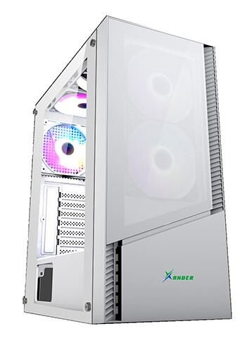 WSFWFWFWF Case Xtreme Velox White ATX 4 Fan كيس فيلوكس