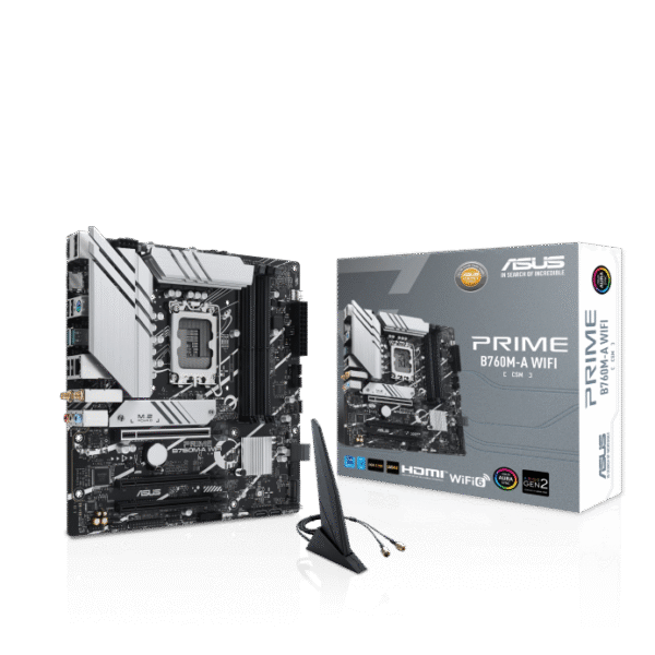 w692 90MB1EL0-M0EAY1-Asus Prime B760M-A DDR5 WIFI Motherboard, Socket Intel LGA1700, , اسوس ماذبورد