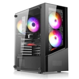 wwwfwfwf Case Xtreme Velox Black ATX 4 Fan كيس فيلوكس