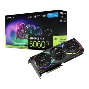 VCG506017-PNY GeForce RTX™ 5060 Ti 16GB EPIC-X RGB 3 Fan GPU كرت شاشة