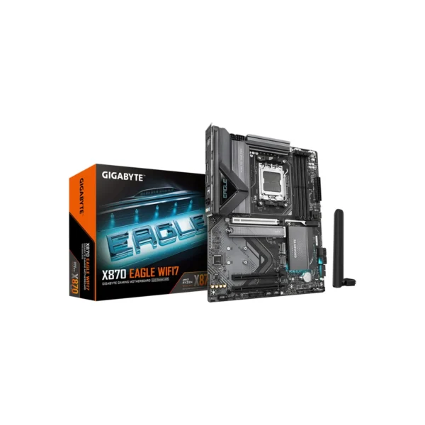 X870 WIFI7-GIGABYTE X870 EAGLE WIFI7 AMD AM5 DDR5 ATX Motherboard مازر بورد جيجابايت
