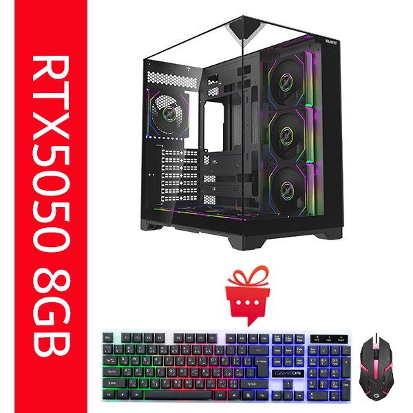 HOOK BOLT RX7600 16GB copy تجميعة بي سي قيمنج RYZEN 5 9600X كرت شاشة RTX5050 8GB رقم العرض 1482