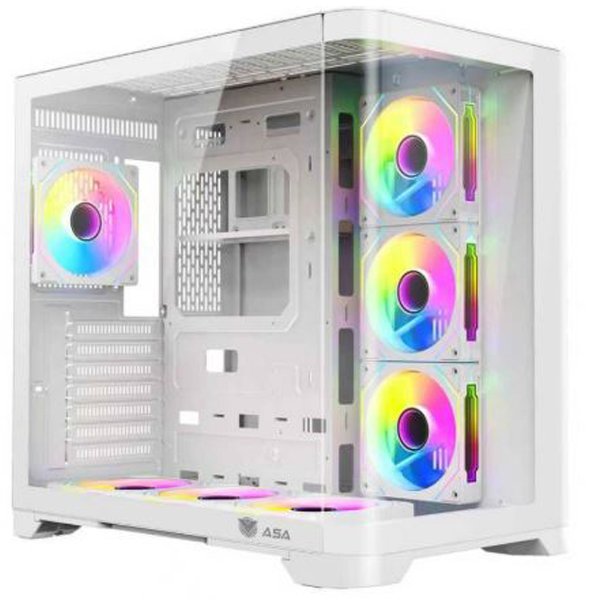 ASA Case Vanguard White كيس 7 مراوح