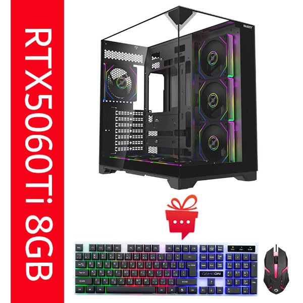 تجميعة بي سي قيمنج i5 14400f كرت شاشة RTX5060Ti 8GB رقم العرض 1470