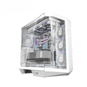 DY470-DarkFlash DY470 White ATX Computer Case with 7 INF34R ARGB Fans كيس كمبيوتر
