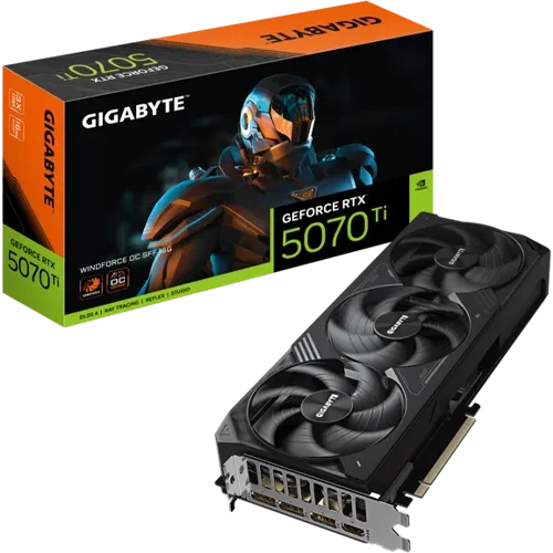 f9b61b49-526f-4298-b3d9-3eb1393ff046 GV-N507TWF3OC-16GD-GIGABYTE WINDFORCE GeForce RTX 5070 Ti 16GB OC Geforce Nvidia كرت شاشة