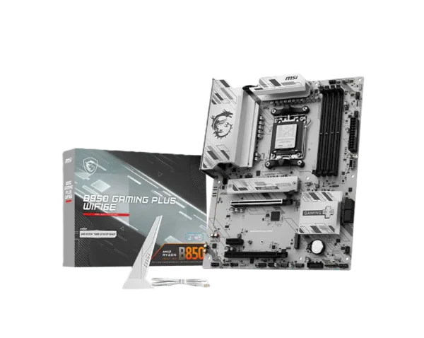 product_17501424369e84437d7c89e8087852b81013e7106e3 911-7E80-001-MSI B850 GAMING PLUS WIFI6E AMD AM5 DDR5 ATX Motherboard لوحة أم MSI