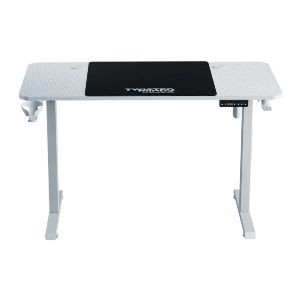 TM-PARADOX120-W-Twisted Minds Paradox 120x60cm Height Adjustable Gaming Desk White طاولة ألعاب تويستد مايندز قابلة لتعديل الارتفاع